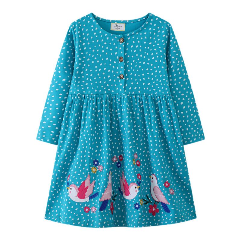 Wholesale 18M-7Y Toddler Girls Cartoon Polka Dots Long-