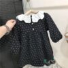 Wholesale 18M-7Y Toddler Girls Retro Floral Lace Round