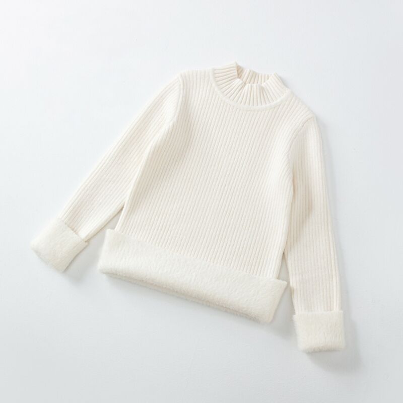 Wholesale 18M-9Y Kids Boys Solid Color Knit Turtleneck