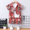Wholesale 2-7Y Toddler Boys 2pcs Beach Short Sleeve Lap