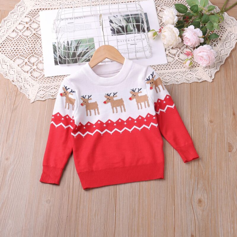 Wholesale 2-7Y Toddler Boys Christmas Knitted Sweater W