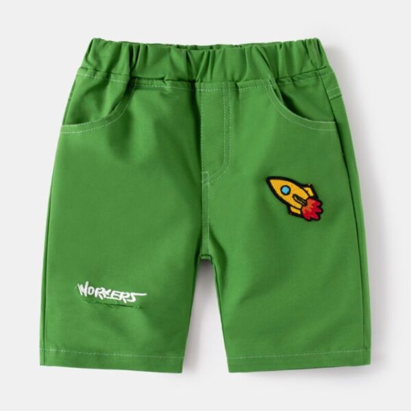 Wholesale 2-7Y Toddler Boys Rocket Patch Shorts Wholesa
