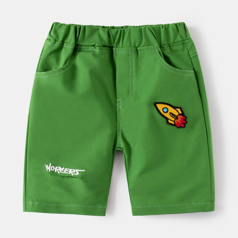 Wholesale 2-7Y Toddler Boys Rocket Patch Shorts Wholesa