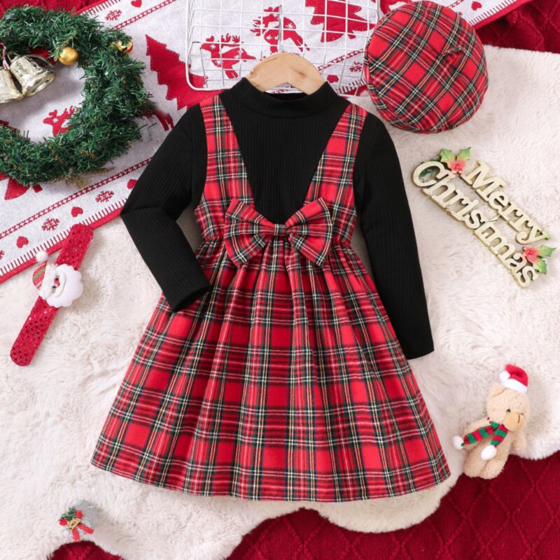 Wholesale 2-7Y Toddler Girls Christmas Fake Two Piece P