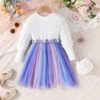 Wholesale 2-7Y Toddler Girls Cubic Flower Waistband Spl