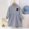 Wholesale 2-7Y Toddler Girls Stand-Up Collar Letter Swe