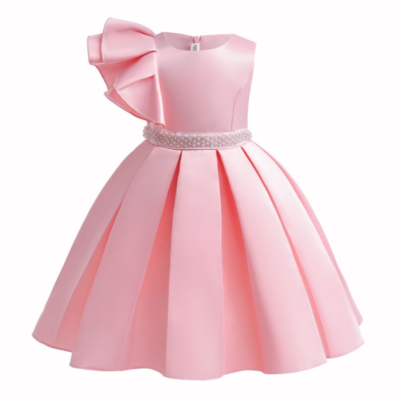 Wholesale 2-8Y Kids Girls Single-Side Lotus Leaf Sleeve