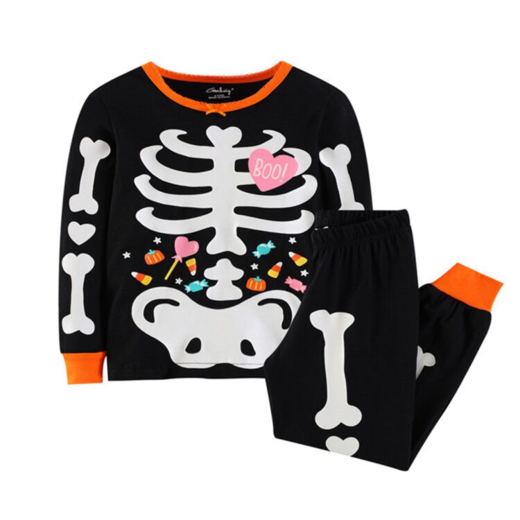 Wholesale 2-8Y Kids Halloween Home Clothes Luminous Boy