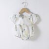 Wholesale 3-18M Baby Girls Floral Embroidery Short-Slee