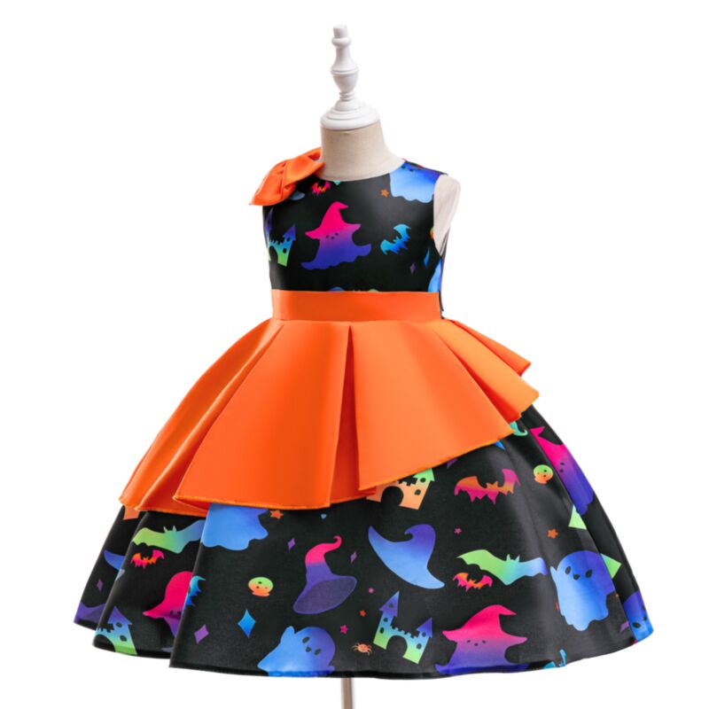 Wholesale 3-8Y Kids Girls Halloween Dress Cosplay Costu