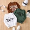 Wholesale 3-8Y Kids Round Neck Casual Sport Letter Prin