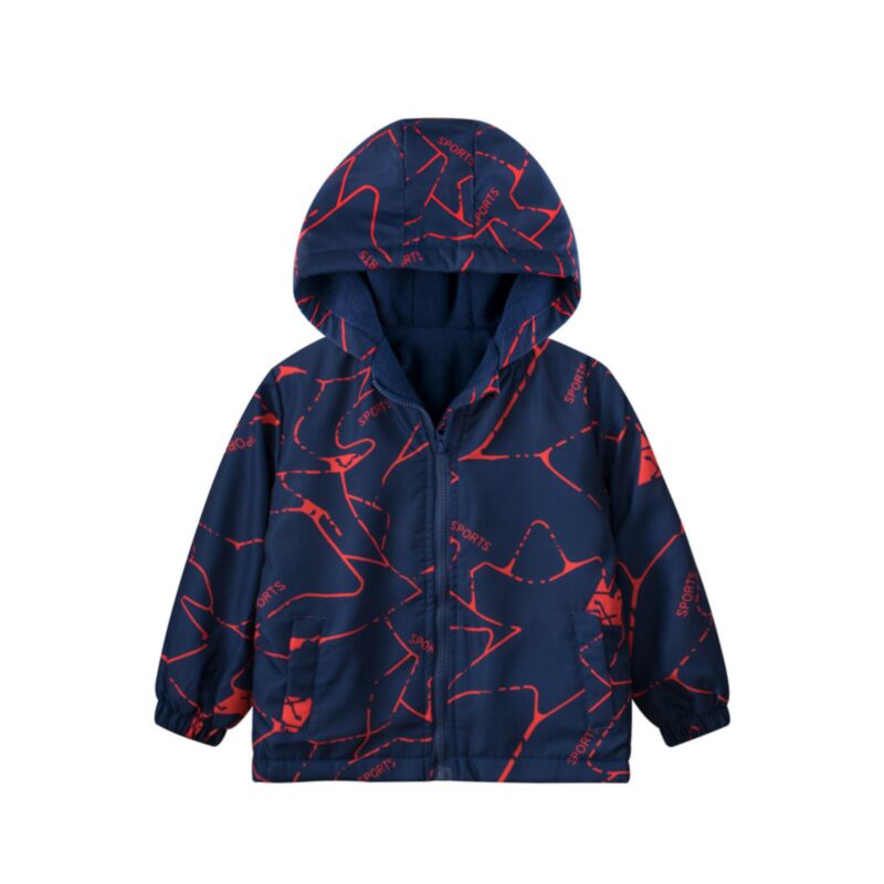 Wholesale 3-9Y Kids Boys Letter Graffiti Print Hooded J