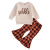 Wholesale 6M-3Y Baby Letter Print Crew Neck Sweatshirt