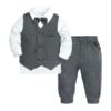 Wholesale 6M-4Y Toddler boys Long Sleeve Shirt Vest Pan