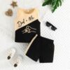 Wholesale 9M-4Y Toddler Boys Letter Fist Print Contrast