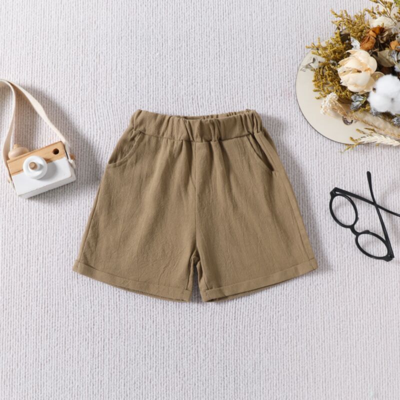 Wholesale 9M-4Y Toddler Boys Solid Color Shorts Wholesa