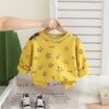 Wholesale 9M-4Y Toddler Boys Star Full Print Round Neck