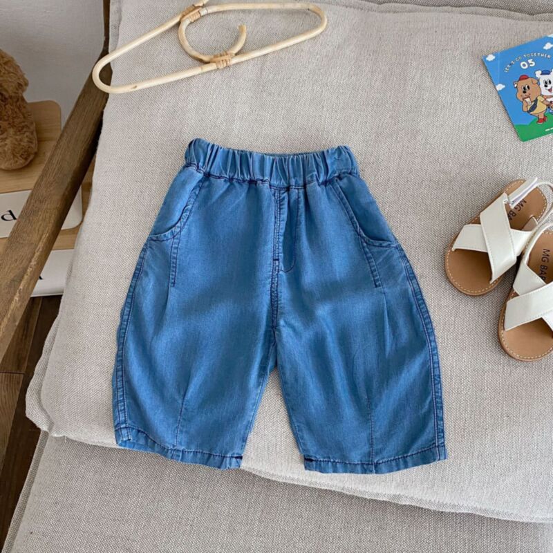 Wholesale 9M-5Y Boys Cropped Jeans For Summer Wholesale