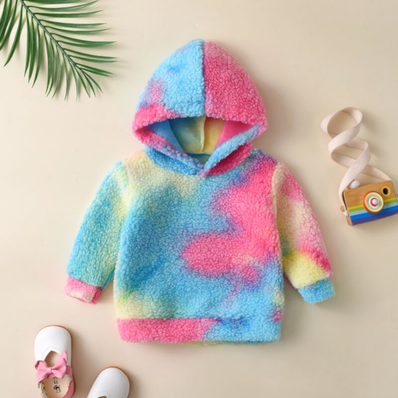 Wholesale 9M-5Y Toddler Boys And Girls Lamb Wool Tie-Dy