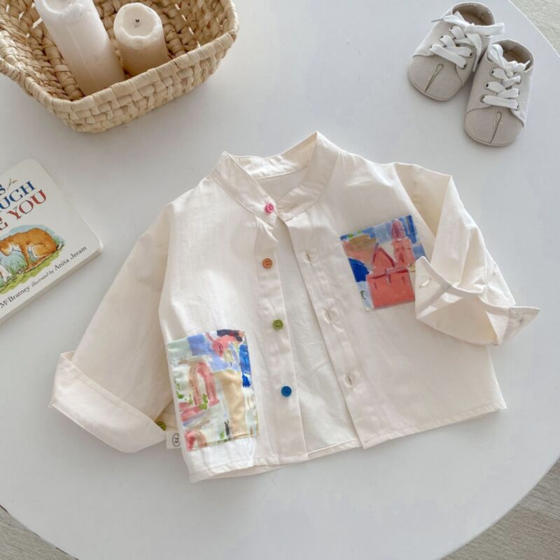 Wholesale 9M-5Y Toddler Boys Oil Painting Shirts Wholes