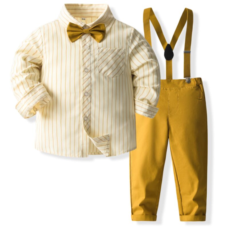 Wholesale 9M-5Y Toddler Boys Striped Long-Sleeved Shirt