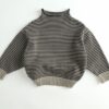 Wholesale 9M-5Y Toddler Boys Striped Turtleneck Knitted