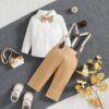 Wholesale 9M-5Y Toddler Boys Suit Sets Bowtie Shirts An