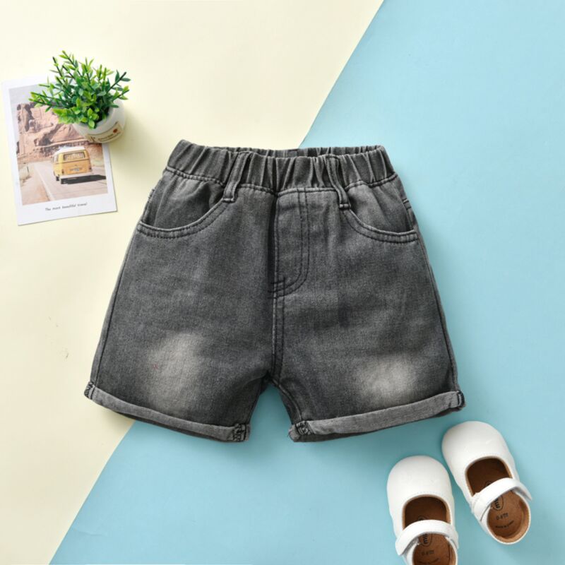 Wholesale 9M-6Y Cuffed Out Casual Denim Shorts Wholesal
