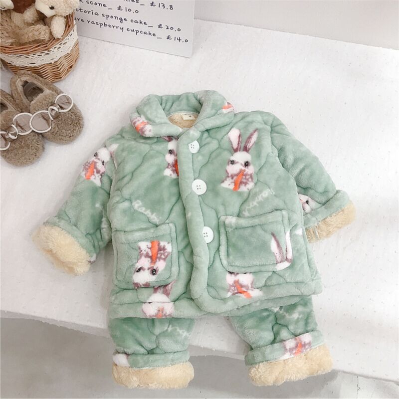 Wholesale 9M-6Y Toddler Flannel Padded Long Sleeve Tops