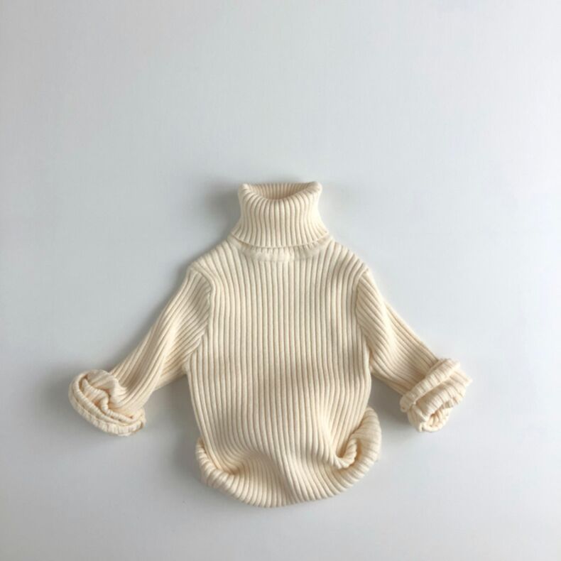 Wholesale 9M-6Y Toddler High Collar Knitted Pullover Sw