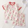 Wholesale 9M-6Y Unisex Cartoon Printed Short-Sleeve T-S