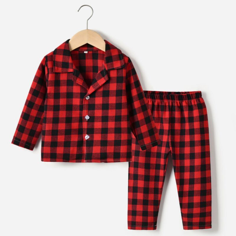 Wholesale 9M-9Y Kids Lapel Single Breasted Plaid Long S