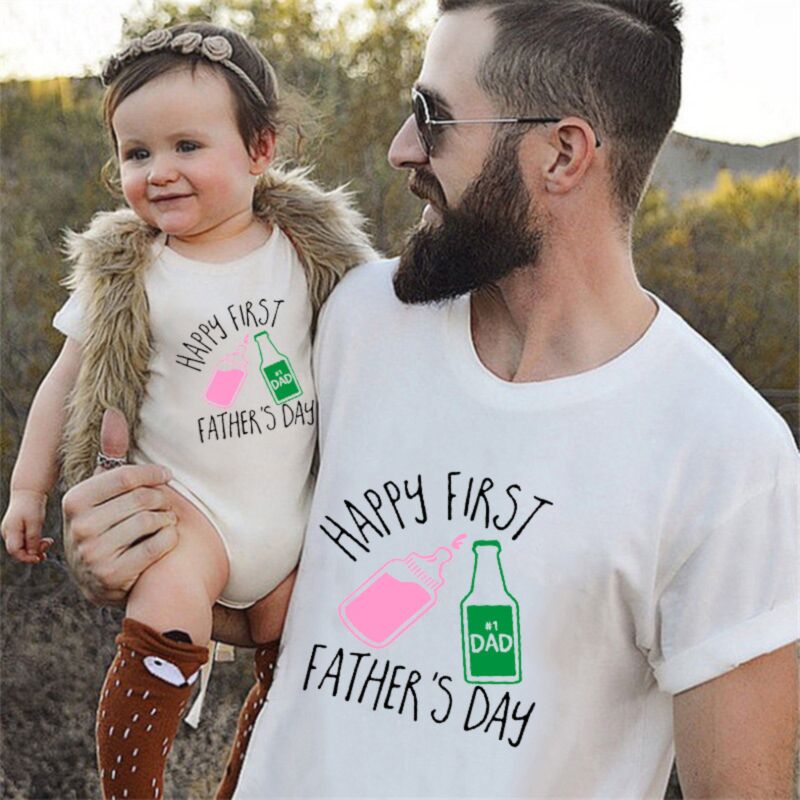 Wholesale Baby Bottle Wine Printing Happy First Father'