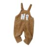 Wholesale Cartoon Letter Corduroy Overalls Cute Toddler