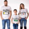 Wholesale Dead Battery Daddy Mommy Fun Print T-Shirt Fa