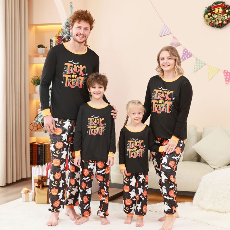 Wholesale Family Matching Halloween Outfits Pajamas Two