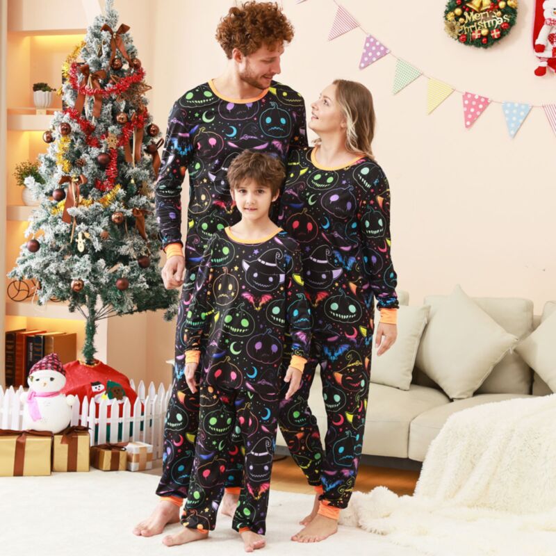 Wholesale Family Matching Halloween Pajamas Two-Piece S