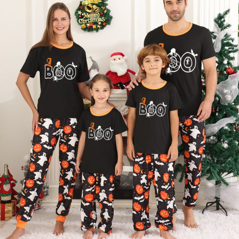 Wholesale Family Matching Halloween Pajamas Two-Piece S