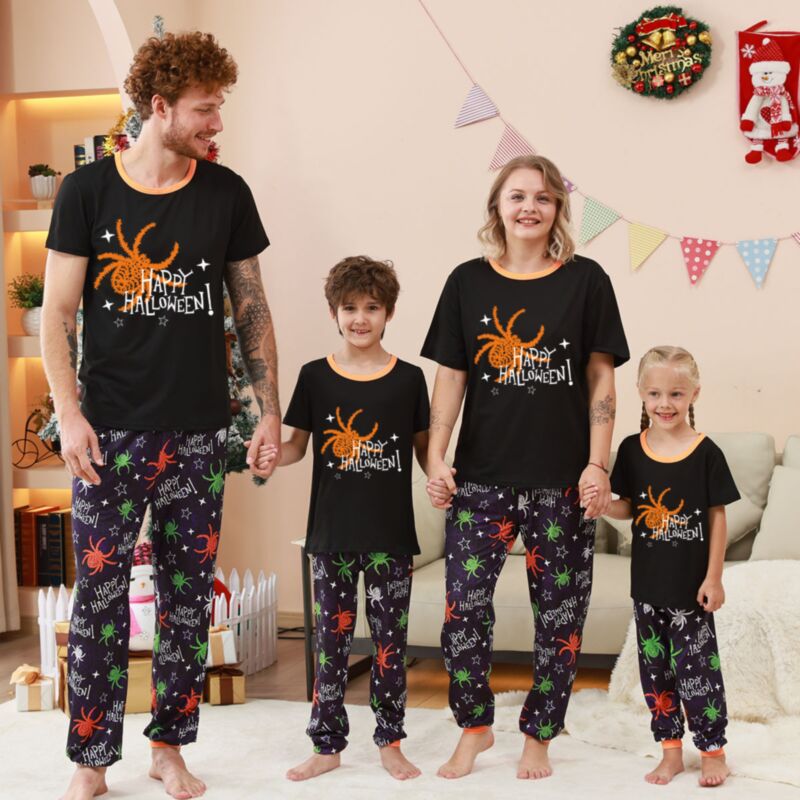 Wholesale Halloween Family Matching Pajamas Two-Piece T