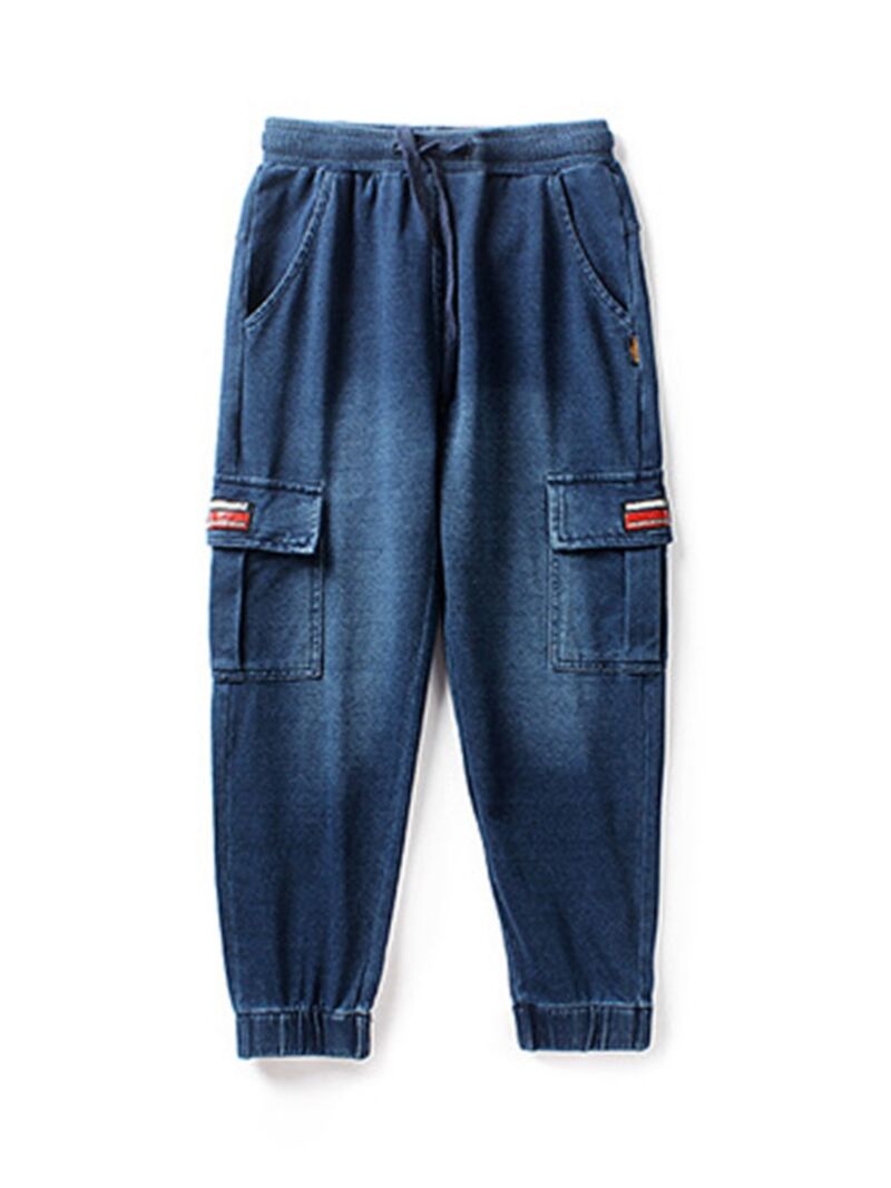 Wholesale Kid Boy Flap Pocket Jeans 201027637 - kiskiss