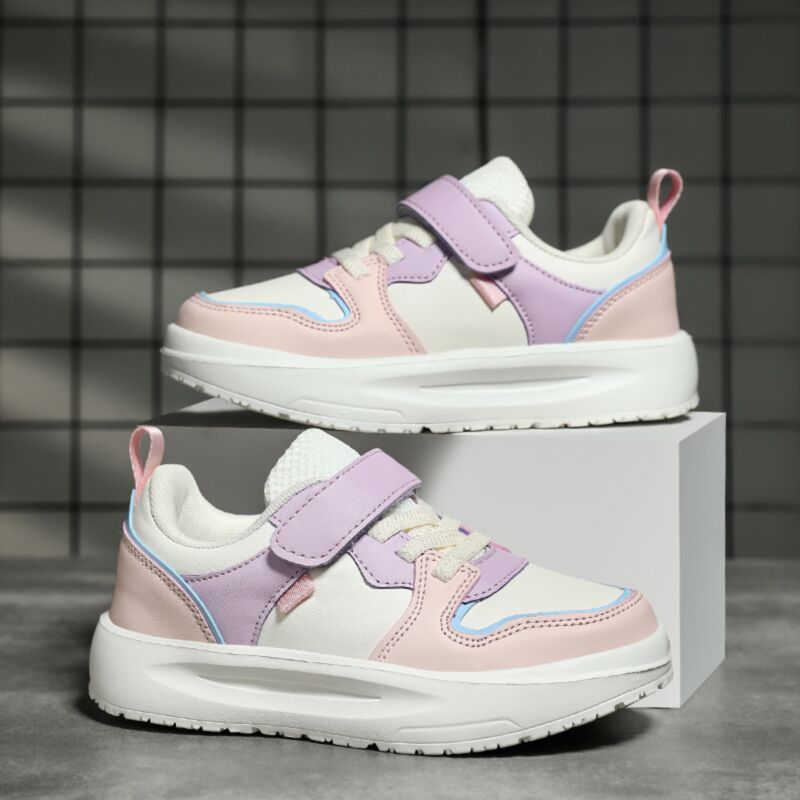 Wholesale Kids Boys And Girls Contrast Non-Slip Sneaker