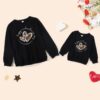 Wholesale Mammy And Me Long Sleeve Heart Leopard Print