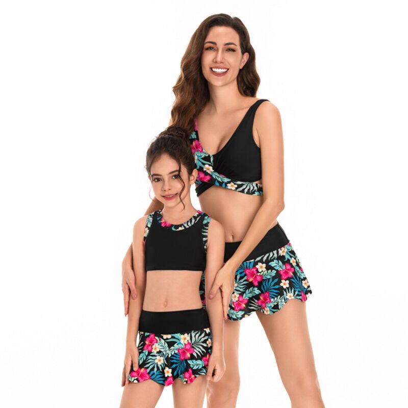 Wholesale Mommy And Me 2-Piece Swimwear Tank Tops Cover