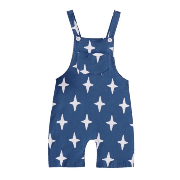 Wholesale Star Print Pocket Suspender Pants Wholesale T