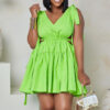 Women Candy Lace-Up Dress