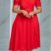 Women's Summer Fashion Chic Elegant V-Neck Pleated Dress