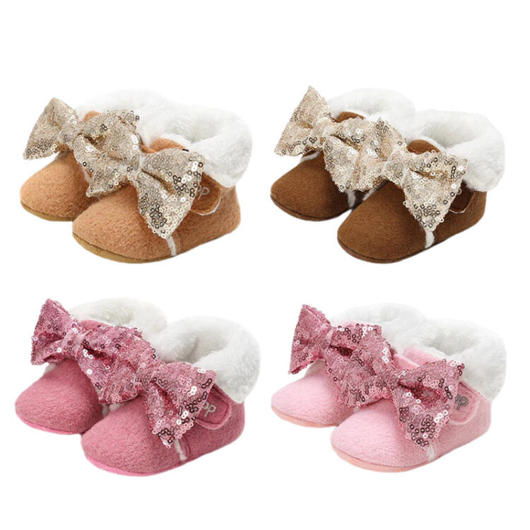 2 Pieces Baby Girls Bow Shoes And Accessories Headwear Wholesale 88687553