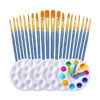 25 Pcs Art Palette And Brush Set Wholesale 64192466