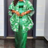 Africa Plus Size Print Robe Women's Vest Outerwear Two-Piece Dress