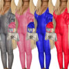 Autumn Winter Women's Tight Fitting Bell Sleeve Jumpsuit